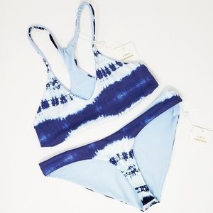 NWT LSEA swimwear bikini set in tie dye (S/M)